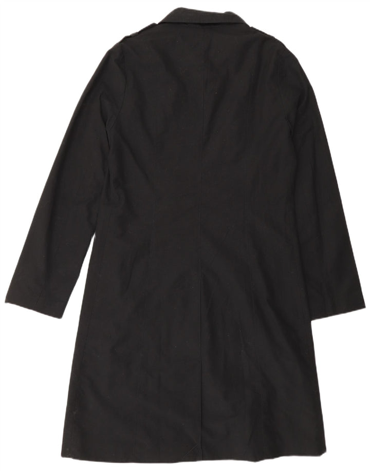 Sobretudo militar feminino Naf Naf UK 12 poliéster preto médio