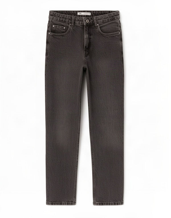 Zara Jeans Cônicos Femininos EU 38 Pequeno W28 L28 Algodão Cinza