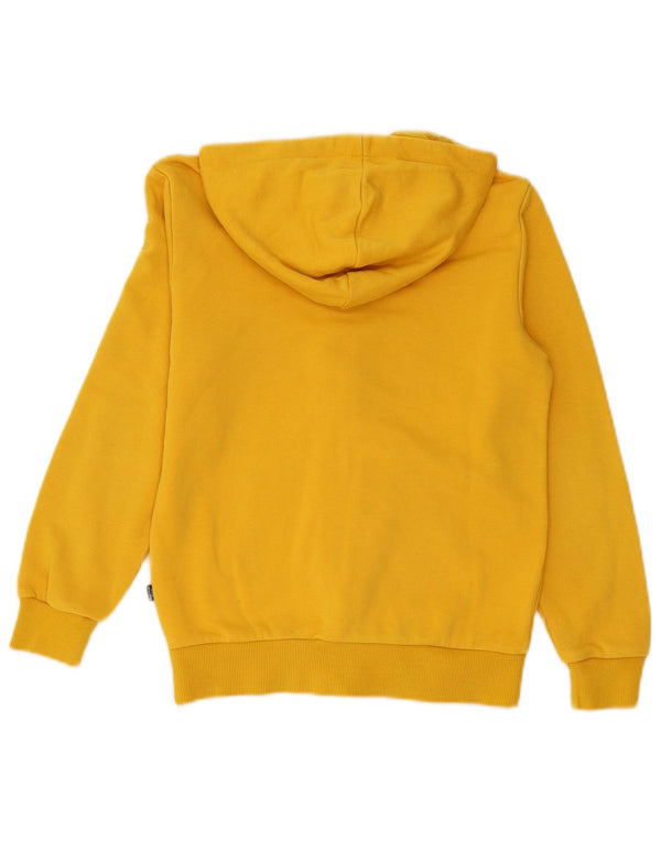 Suéter PUMA Boys Graphic Zip com capuz 11-12 anos algodão amarelo