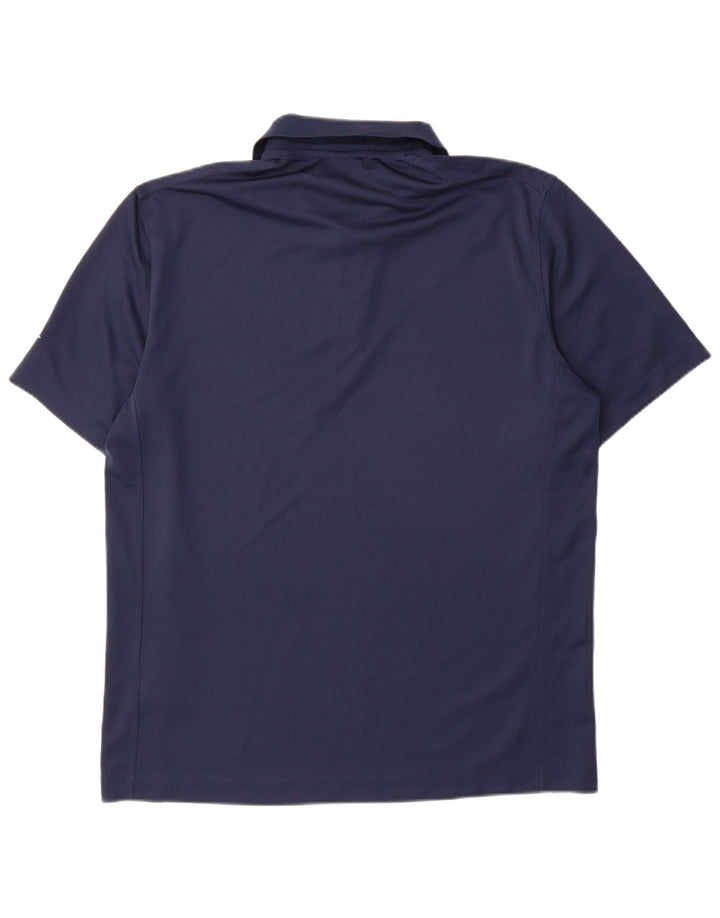 Camisa polo masculina Nike Dri Fit grande poliéster azul marinho