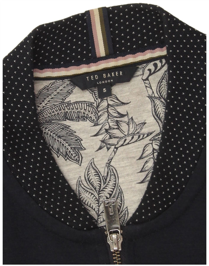 Ted Baker Mens Treino Top Jaqueta Tamanho 5 XL Azul Marinho Poliéster