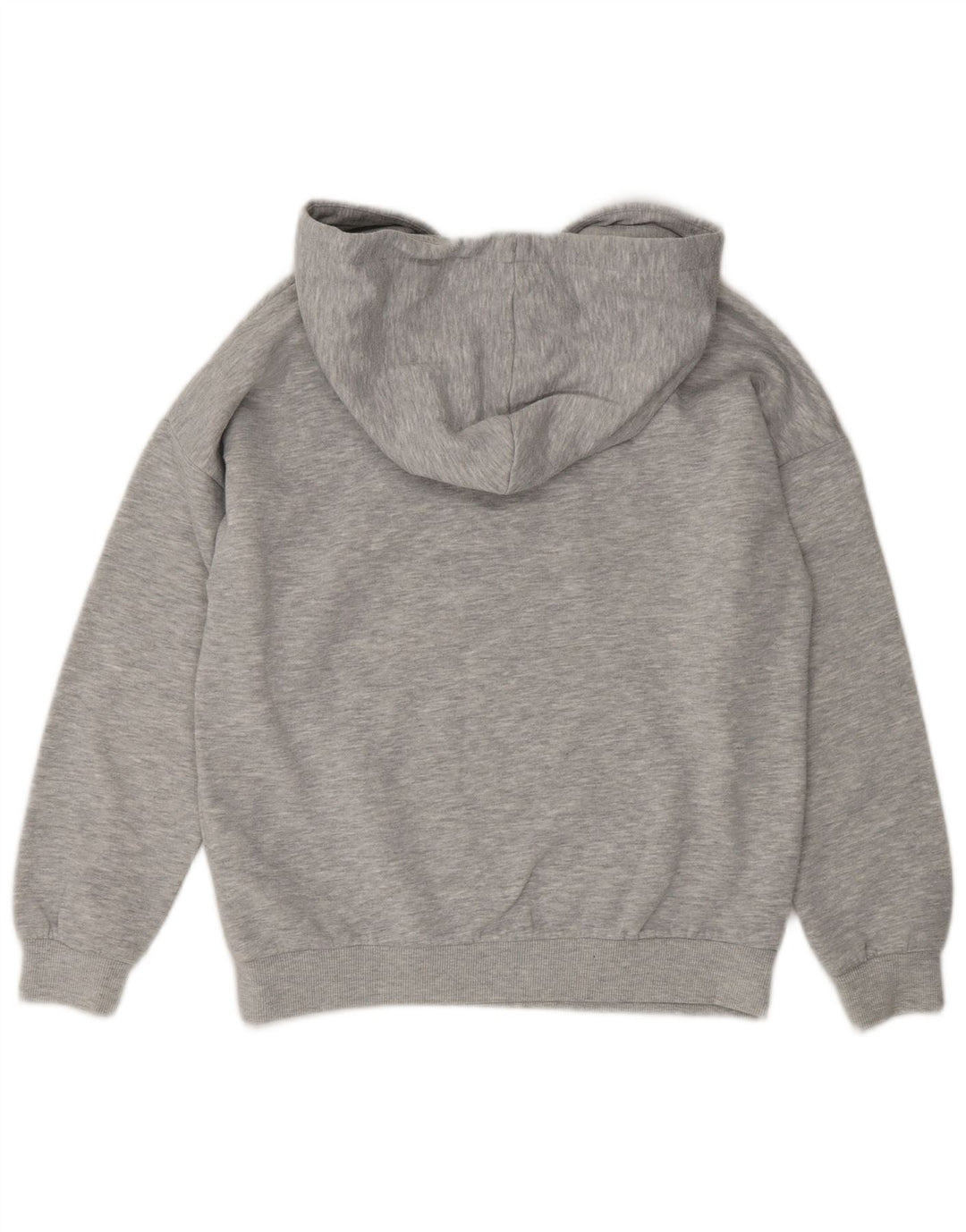 Fila Womens Oversized Hoodie Jumper UK 10 Pequeno Poliéster Cinza