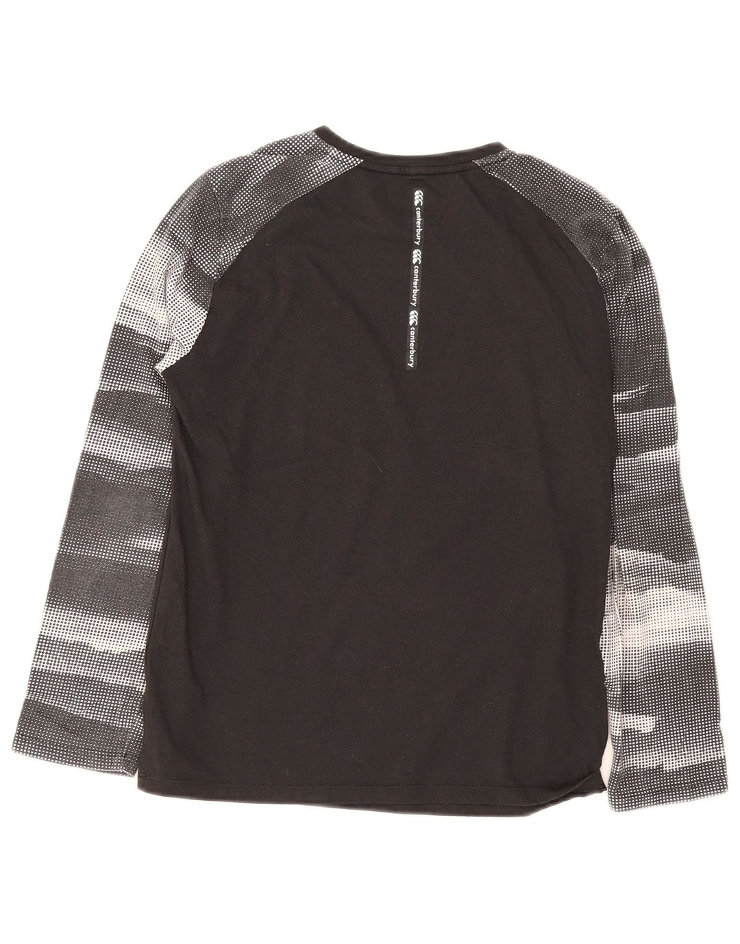 Canterbury Boys Regular Fit Top manga comprida 11-12 anos preto tie-dye