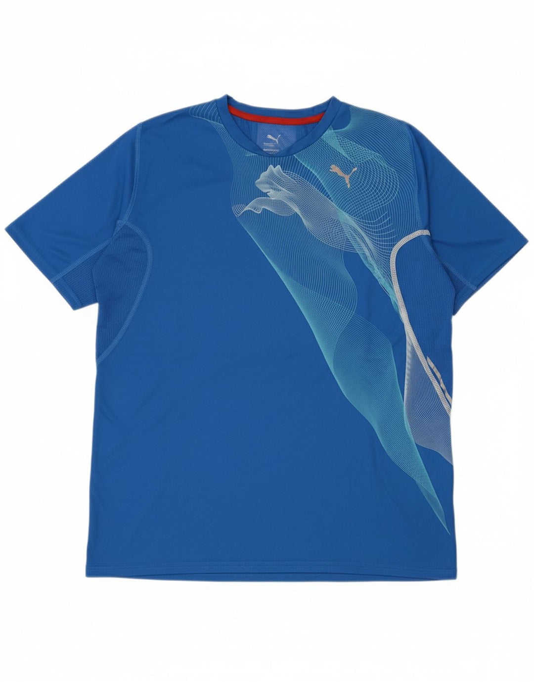 Camiseta masculina PUMA Graphic azul médio