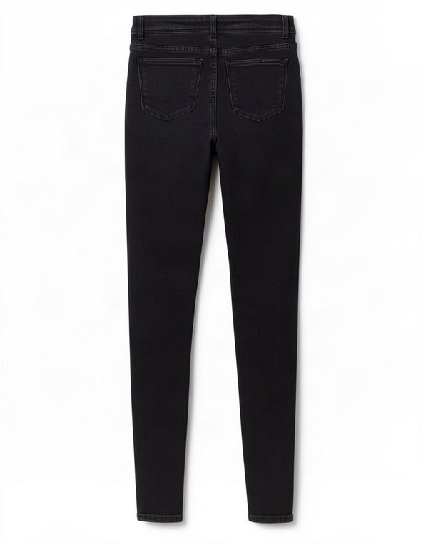 Jeans Superdry Feminino Padrão Super Skinny W25 L32 Azul Marinho Algodão