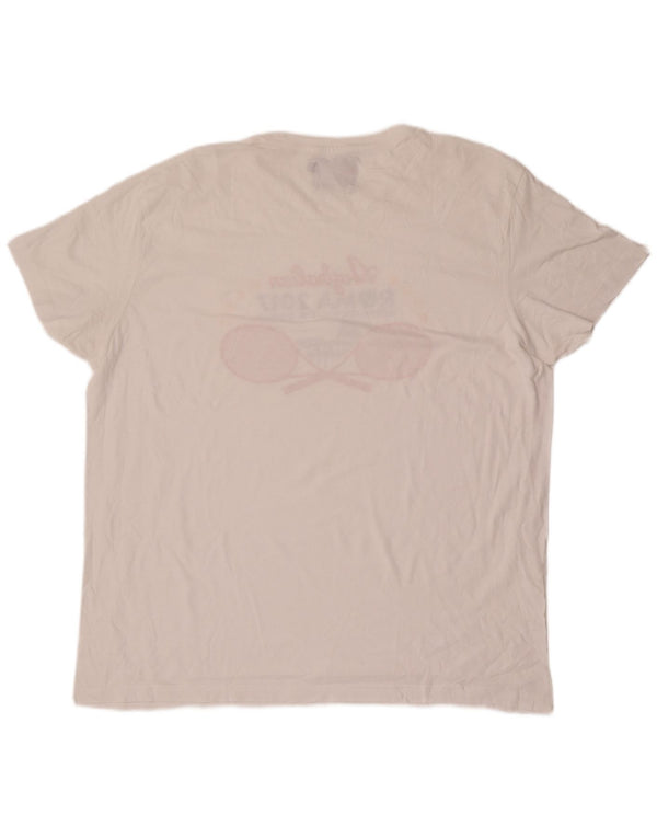 Camiseta gráfica masculina AUSTRALIAN L'ALPINA Top 2XL Branco