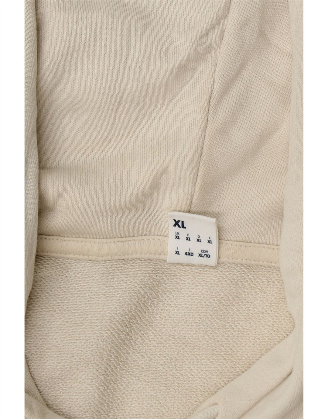 REEBOK Mens Hoodie Jumper XL Algodão Branco