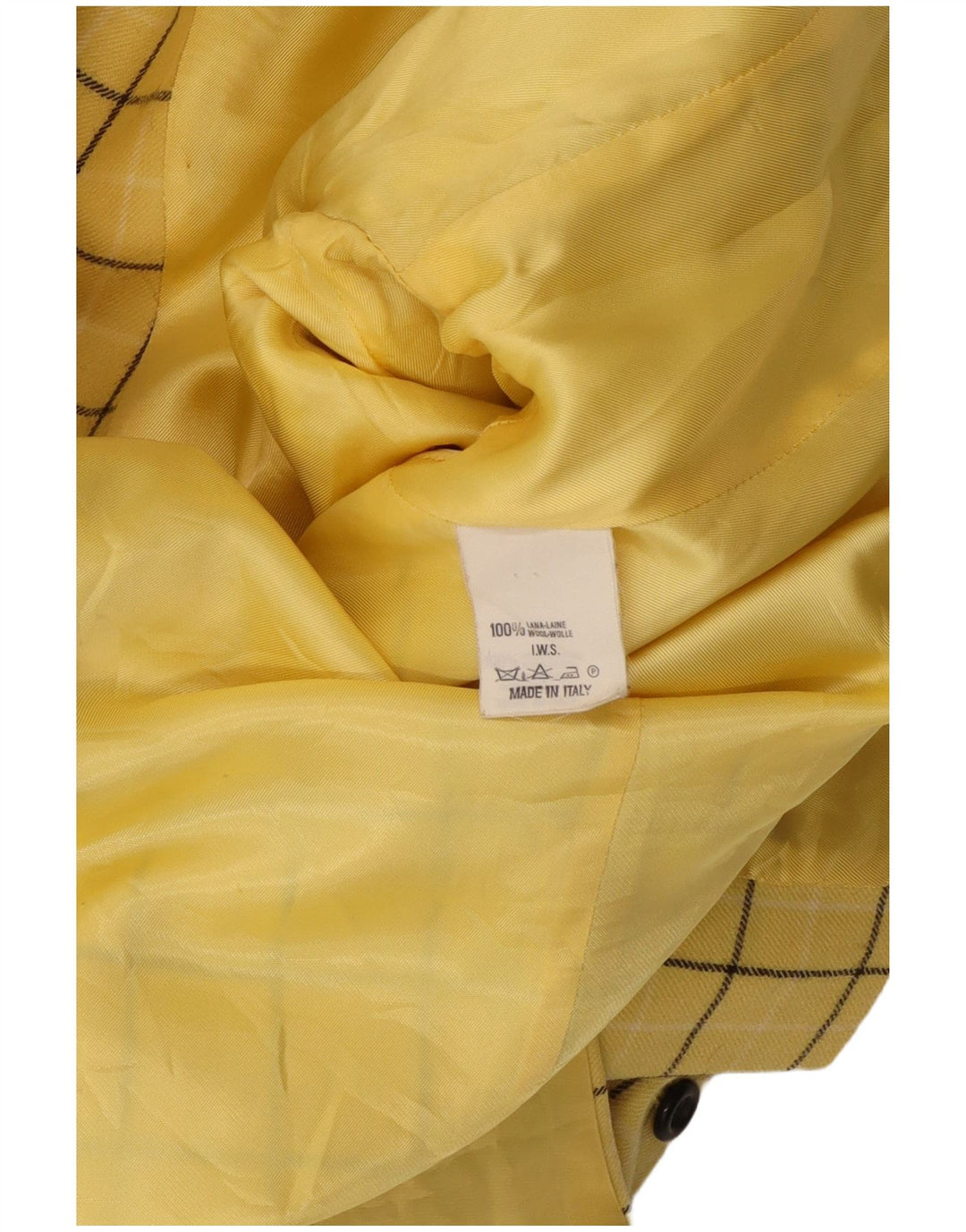 Jaqueta blazer feminina de 3 botões Oliver By Valentino IT 46 xadrez amarelo grande