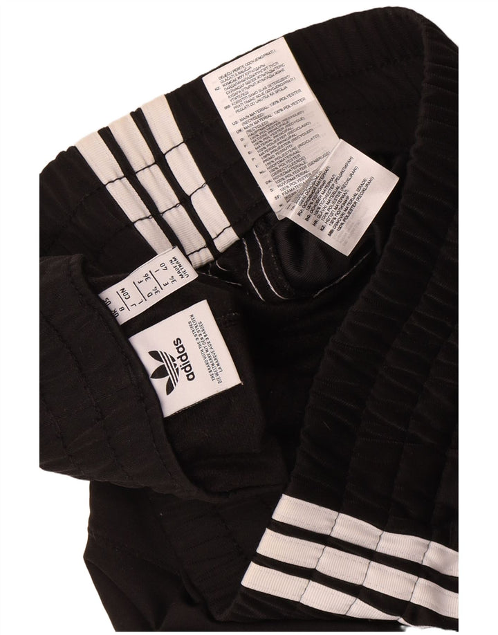 Shorts esportivos femininos Adidas UK 8 pequeno poliéster preto