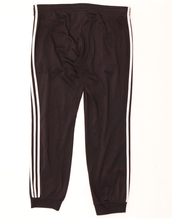ADIDAS Calças de treino femininas Joggers UK 12/14 Médio Preto Poliéster