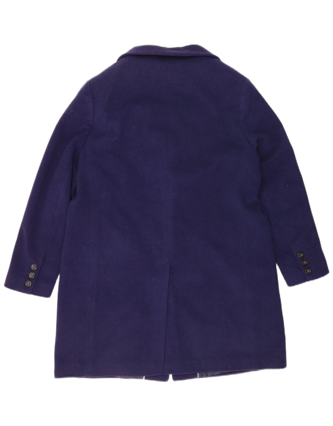 Sobretudo feminino Marks & Spencer grande tamanho UK 16 grande lã azul