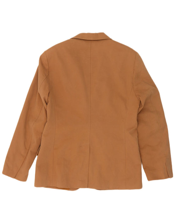 Jaqueta blazer masculina Zara com 2 botões EU 52 grande algodão bege