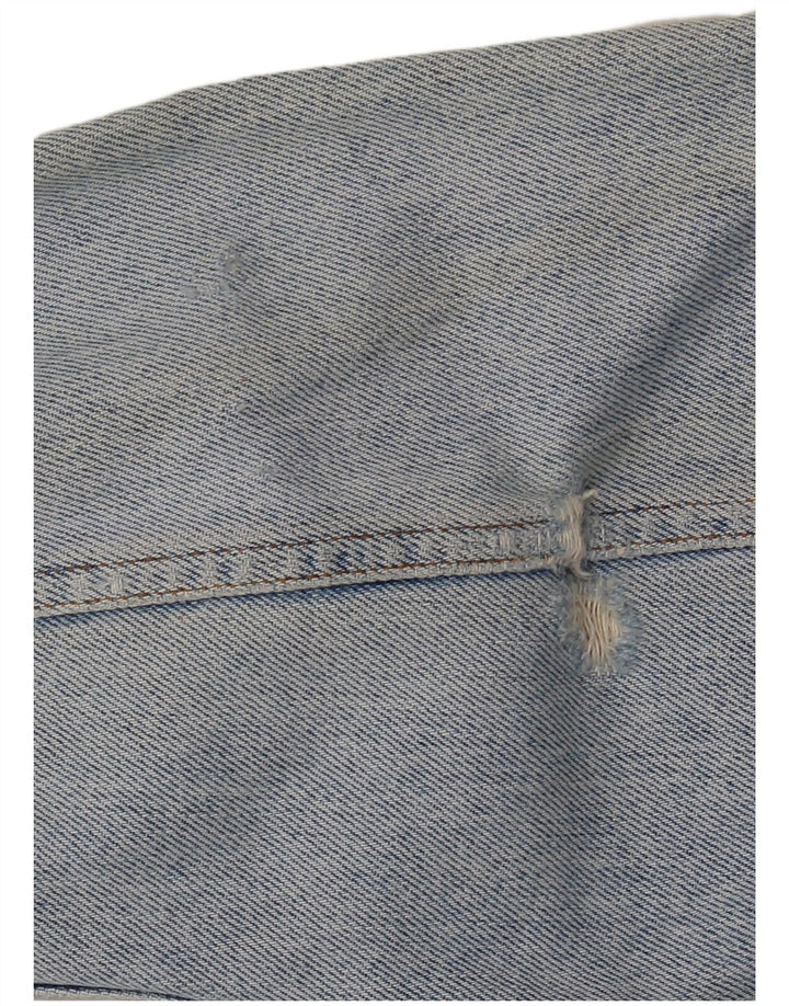 Jaqueta jeans feminina grande CHARRO Reino Unido 10 algodão azul pequeno