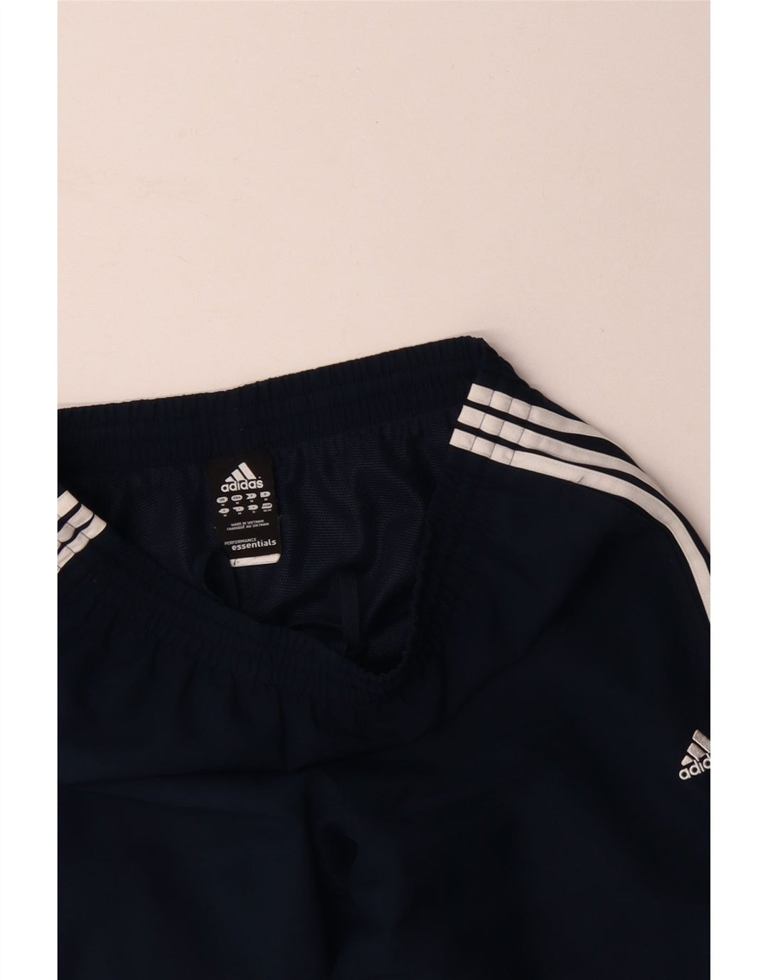 Calça de treino masculina ADIDAS Climalite azul marinho poliéster médio