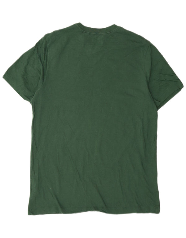 Nike Mens Camiseta Top Médio Algodão Verde