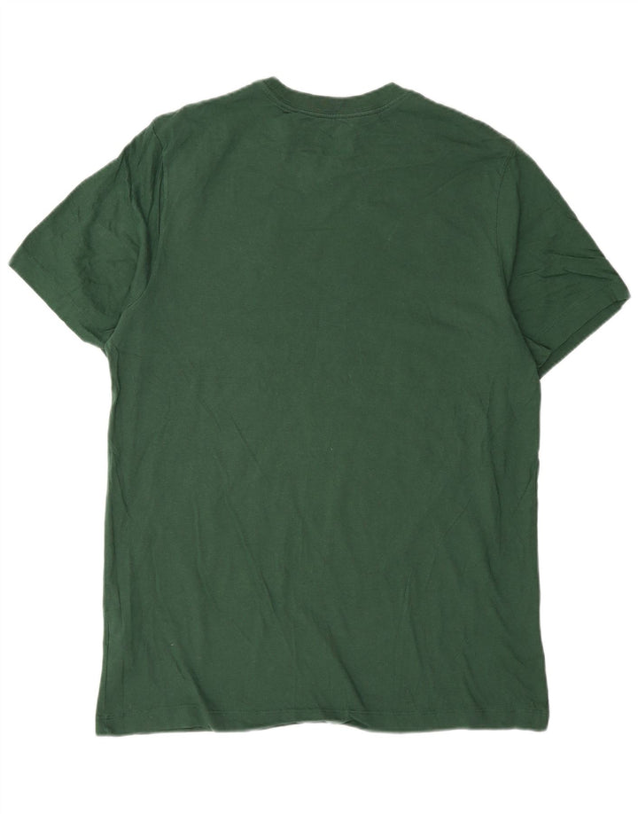 Nike Mens Camiseta Top Médio Algodão Verde
