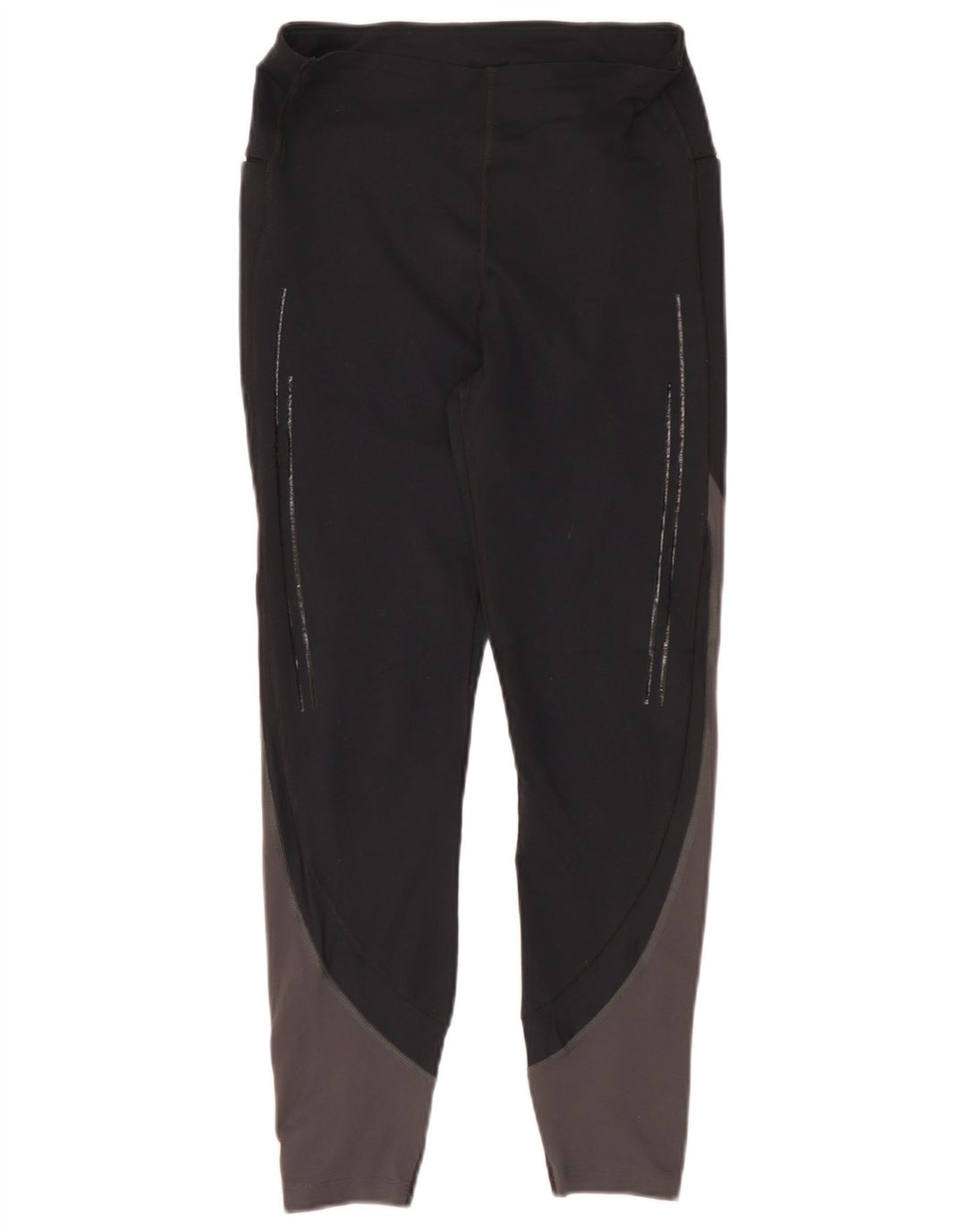 Under Armour Womens Leggings UK 10 Pequeno Poliéster Colorblock Preto