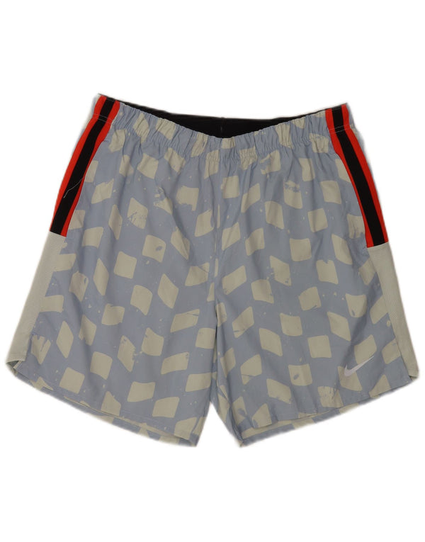 Shorts esportivos regulares masculinos Nike Graphic grandes azuis geométricos esportivos