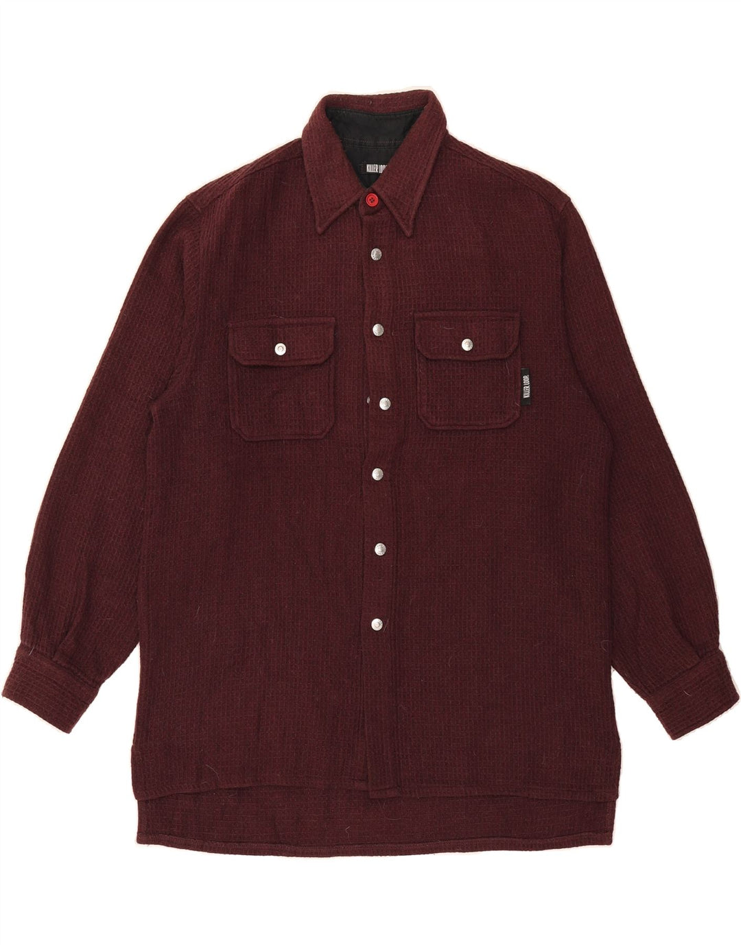 KILLER LOOP Mens Lumberjack Shirt Medium Burgundy Vintage Killer Loop and Second-Hand Killer Loop from Messina Hembry 