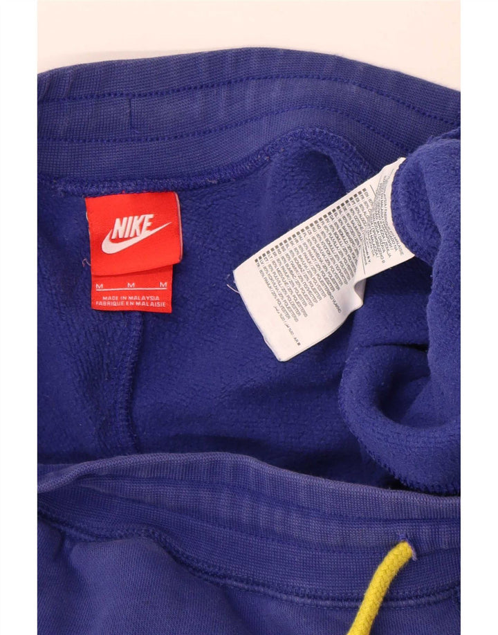 Calça de treino masculina Nike joggers médio azul algodão