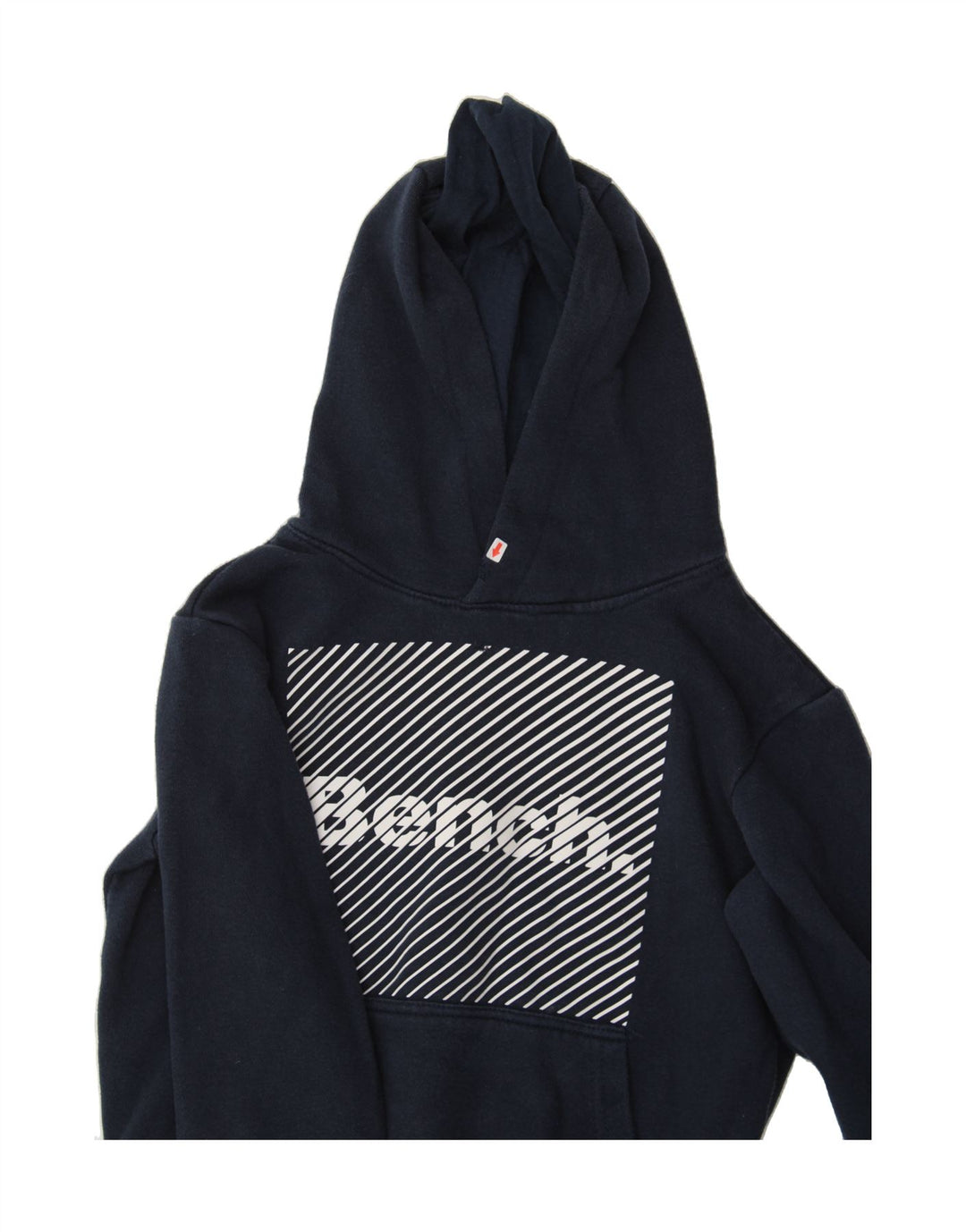 BENCH Boys Graphic Hoodie Jumper 7-8 Years Navy Blue Cotton Vintage Bench and Second-Hand Bench from Messina Hembry 