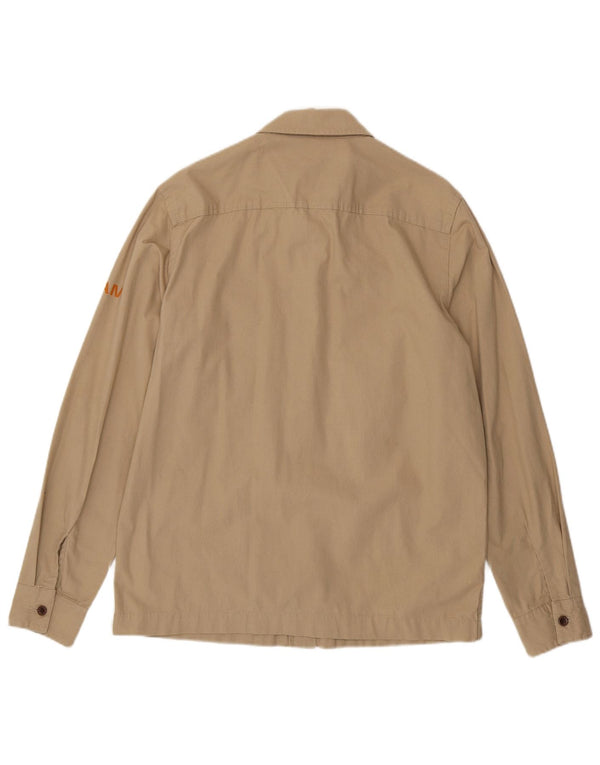 Camisa Timberland Masculina Earthkeepers Relaxed Fit Pequena Algodão Bege