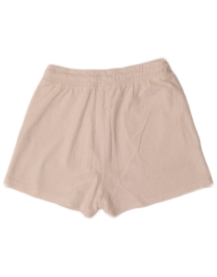 Shorts esportivos femininos Zara UK 10 pequenos brancos