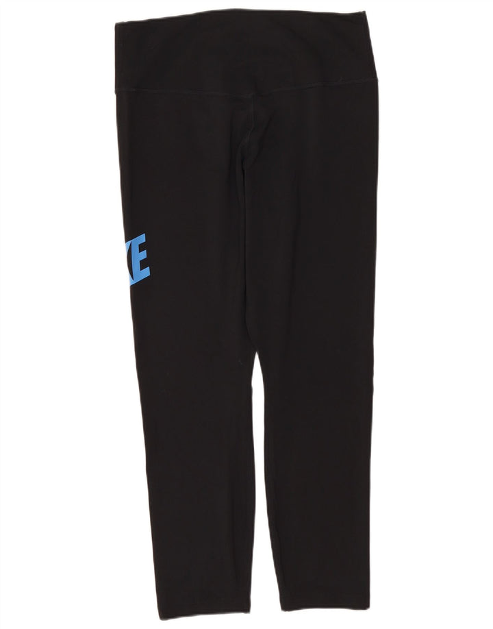 Leggings Nike Dri Fit Graphic Capri UK 12 Médio Preto Poliéster