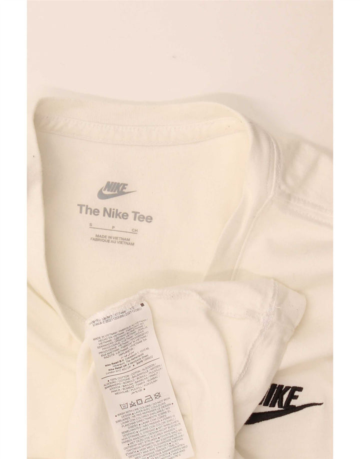 Nike Mens Camiseta Top Pequeno Off White Algodão