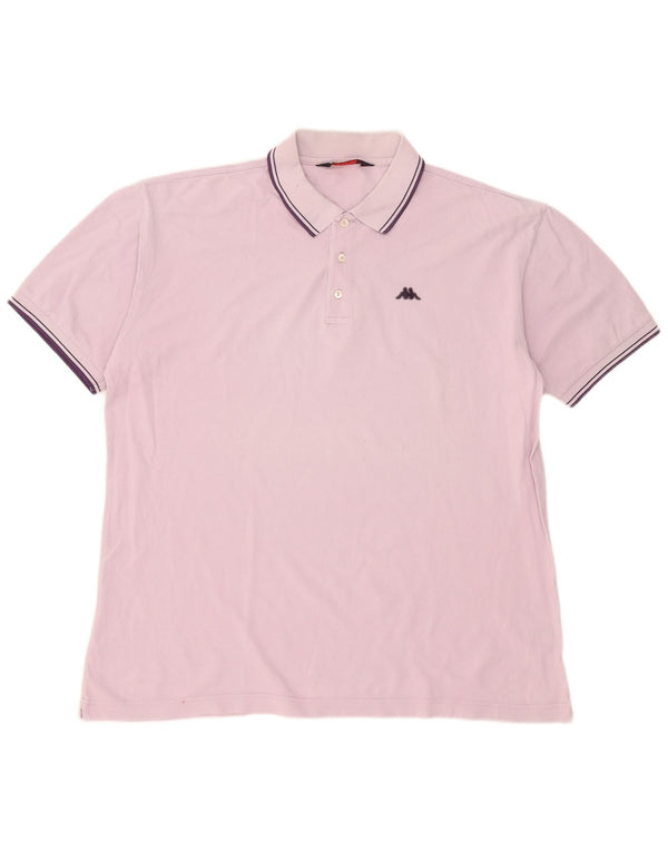 Camisa polo masculina Kappa 2XL algodão rosa