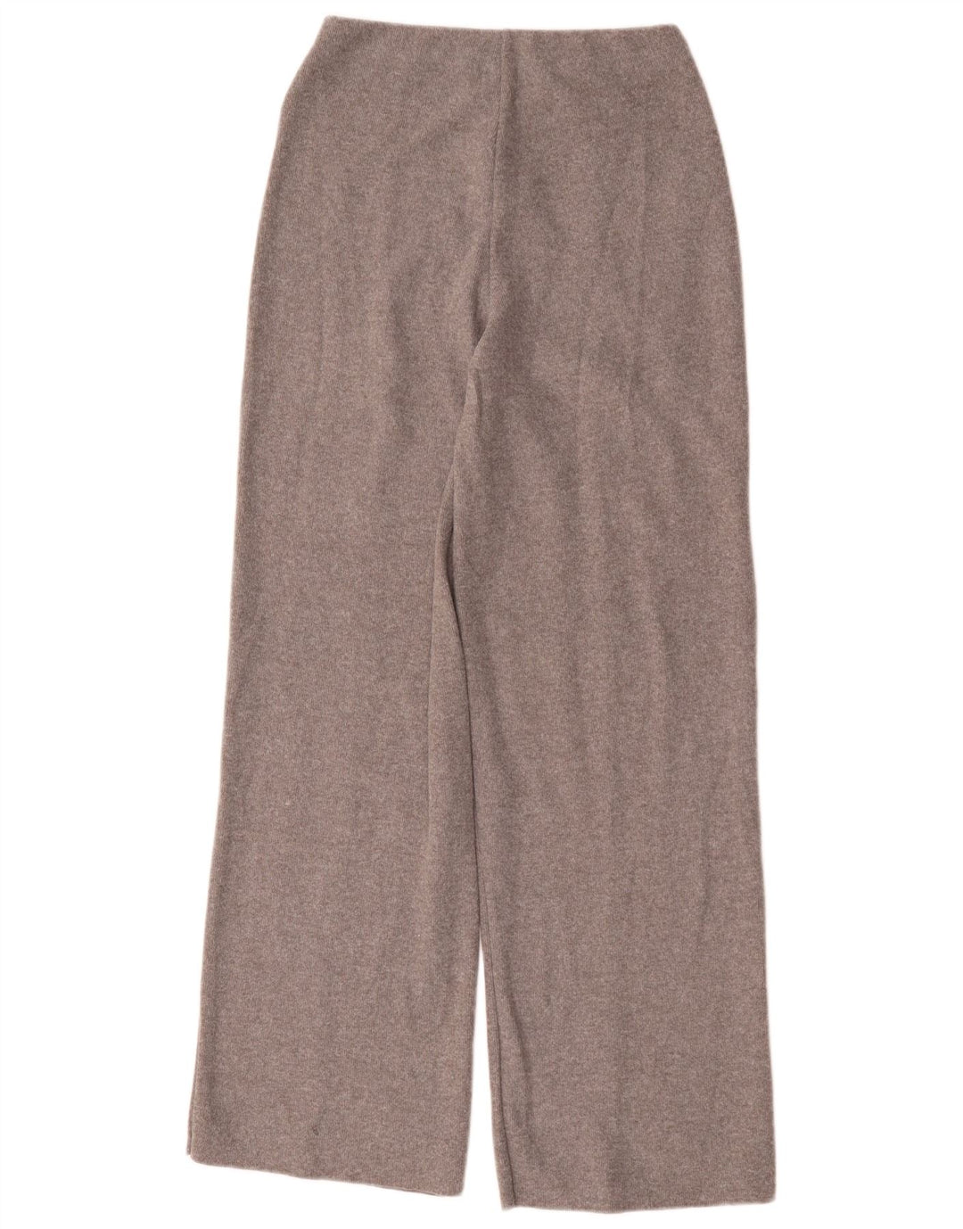 Zara Womens Knit Loose Fit Calças UK 10 Pequeno Poliéster Cinza
