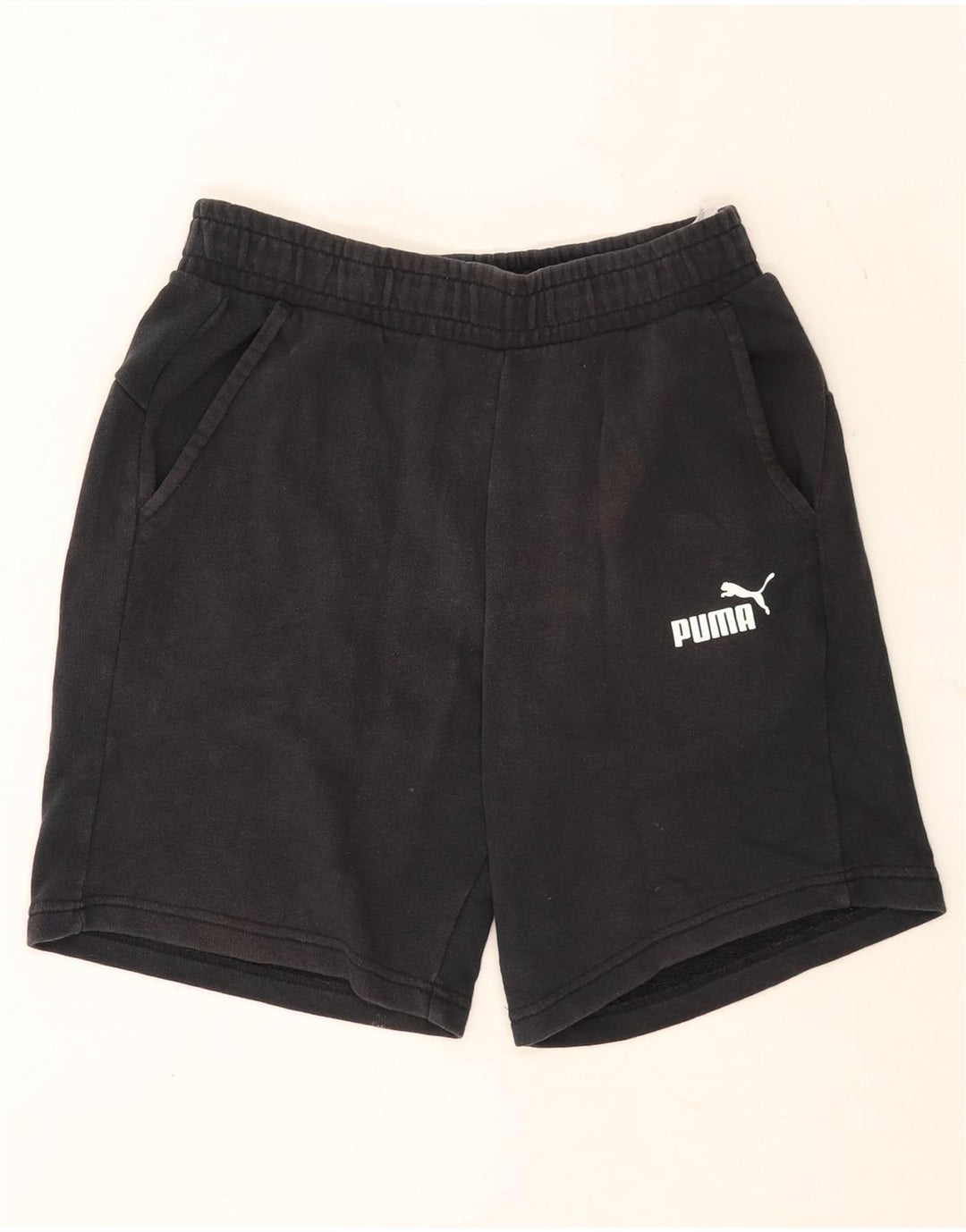 Shorts esportivos masculinos Puma médio preto algodão