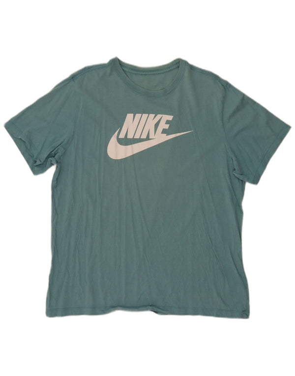Camiseta Nike Feminina Graphic Top UK 18 XL Turquesa Algodão