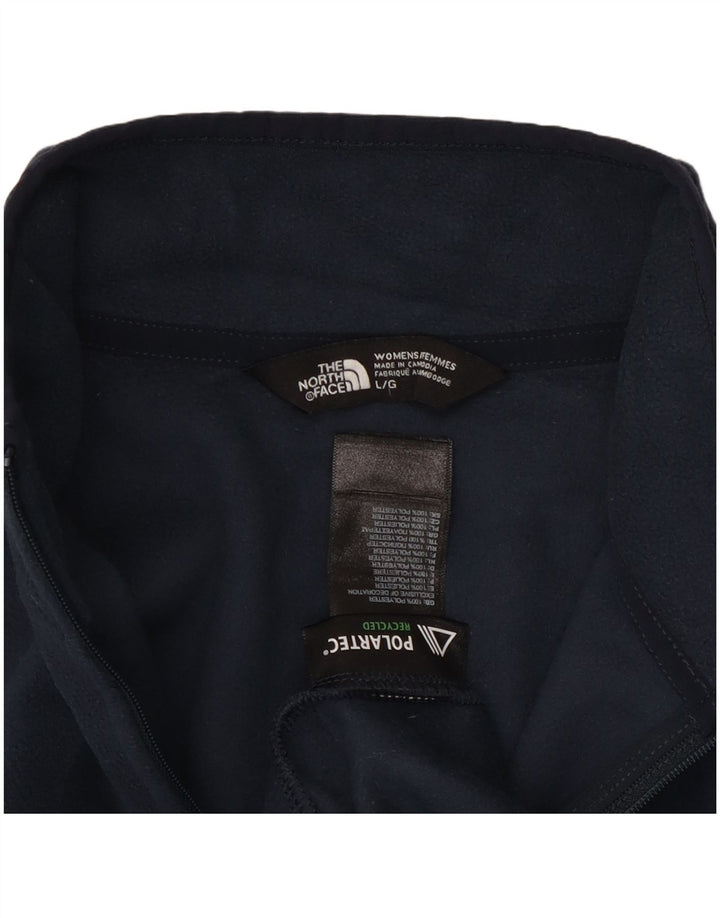 Jumper de lã feminino The North Face Reino Unido 14 grande poliéster azul marinho