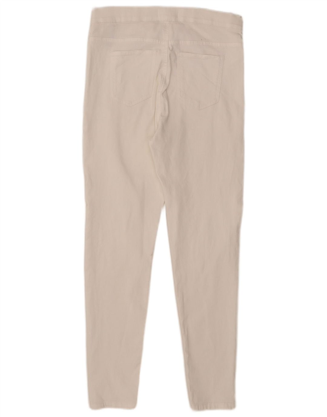 Calça jeans feminina Marks & Spencer UK 12 médio W32 L28 algodão branco