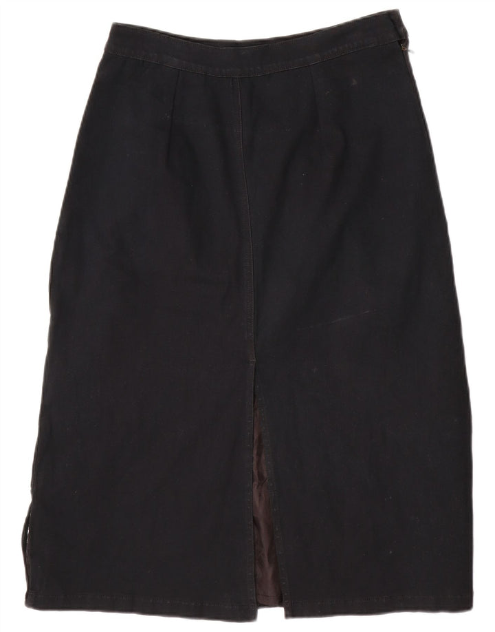 Saia jeans feminina VINTAGE W30 médio preto