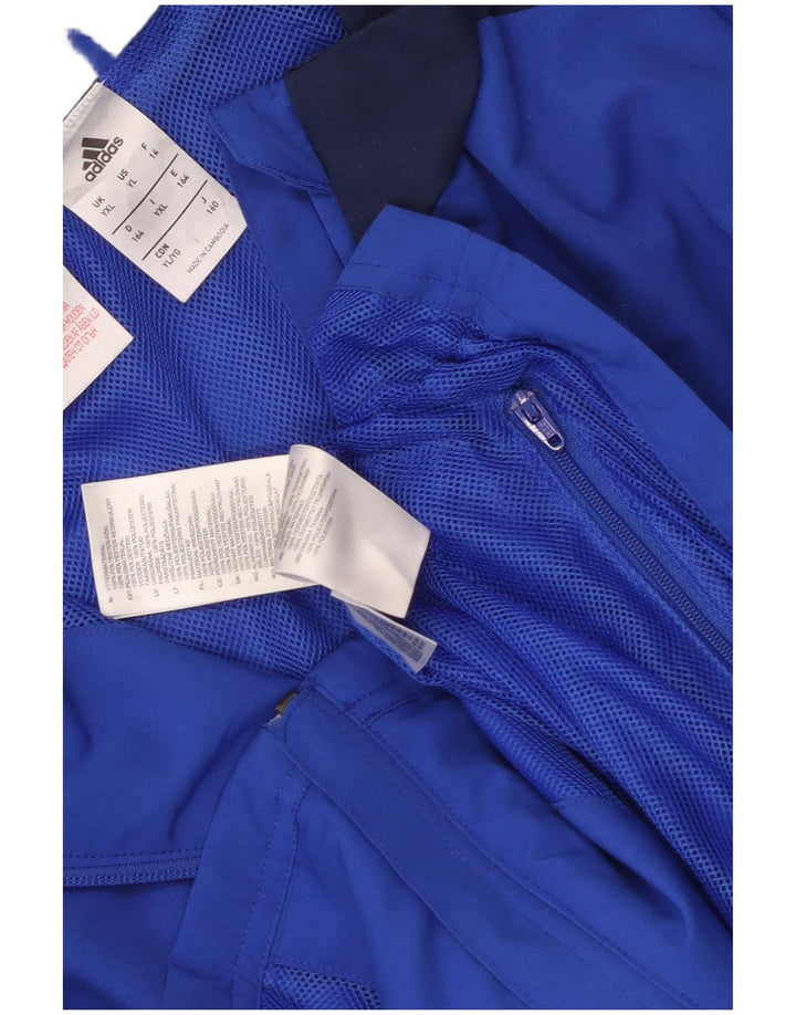 Jaqueta Adidas Meninos Treino Top 15-16 Anos XL Azul Colorblock Poliéster