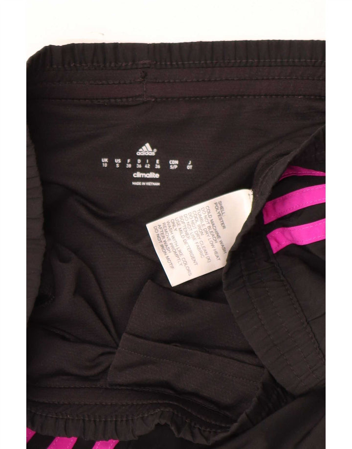 Adidas Womens Climalite Sport Shorts UK 10 Pequeno Poliéster Preto