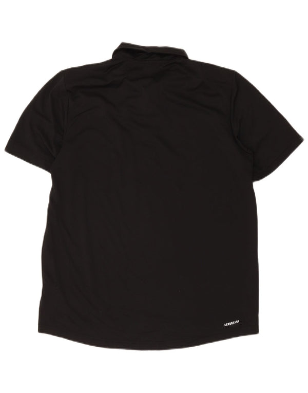 Adidas Mens Aeroready Polo Shirt Médio Preto Poliéster