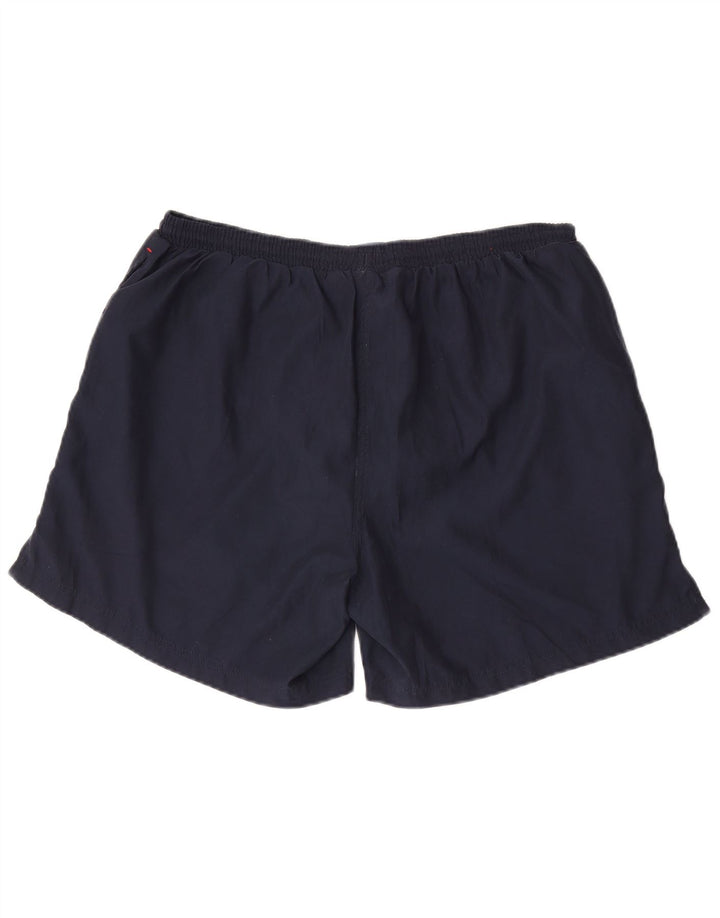 Shorts de banho masculino Umbro grande poliéster azul marinho