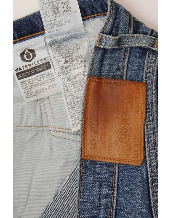Calça jeans masculina Levi's 512 Slim Tapered W36 L34 azul algodão