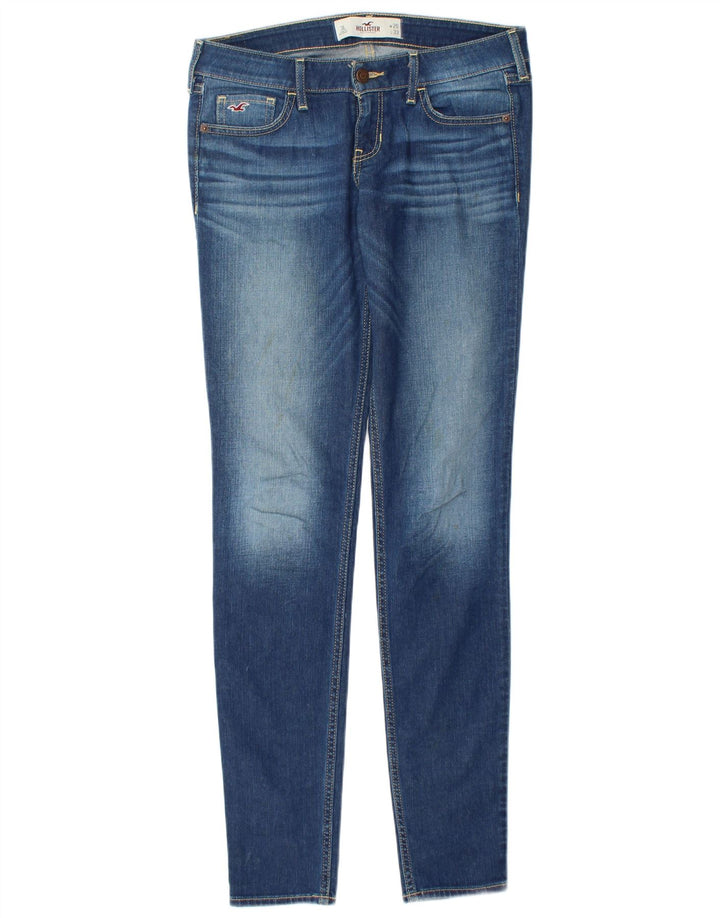 Calça jeans feminina HOLLISTER longa skinny US 3 XS W26 L33 azul algodão