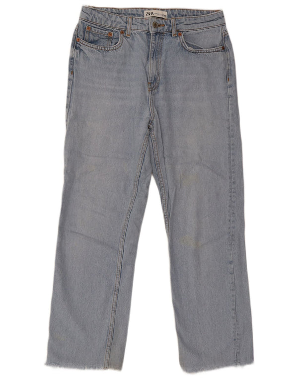 Calça jeans feminina Zara EU 38 pequena W28 L25 algodão azul