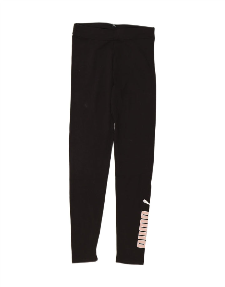 Leggings estampadas PUMA para meninas 13-14 anos algodão preto