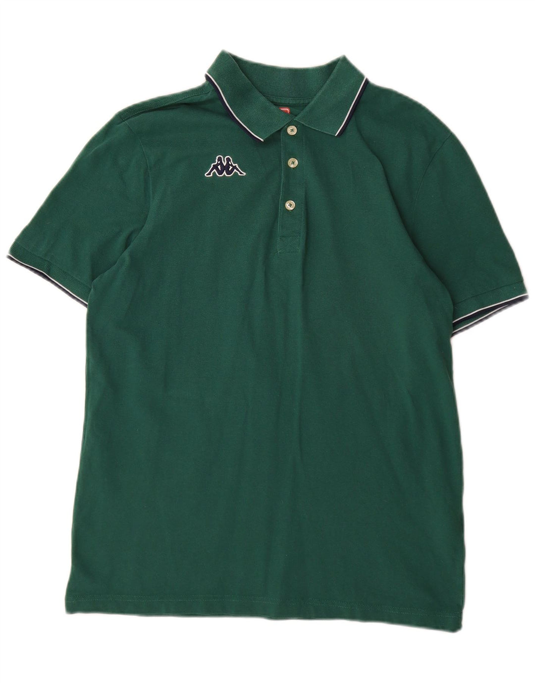 Camisa polo masculina Kappa grande algodão verde