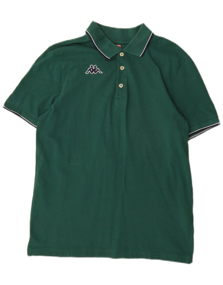 Camisa polo masculina Kappa grande algodão verde