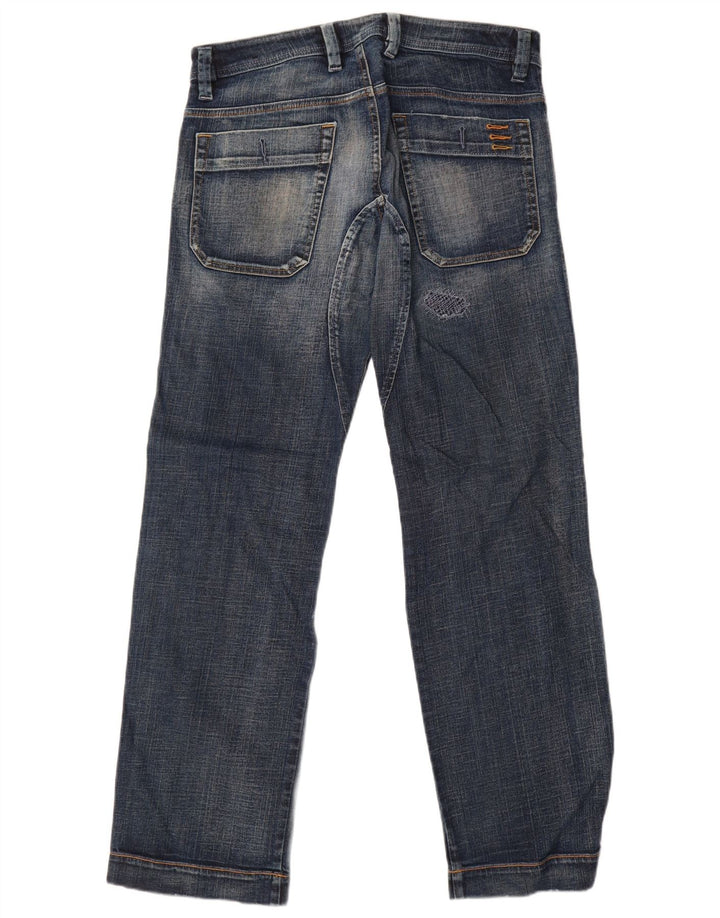 Jeans retos masculinos diesel desgastados W31 L32 algodão azul