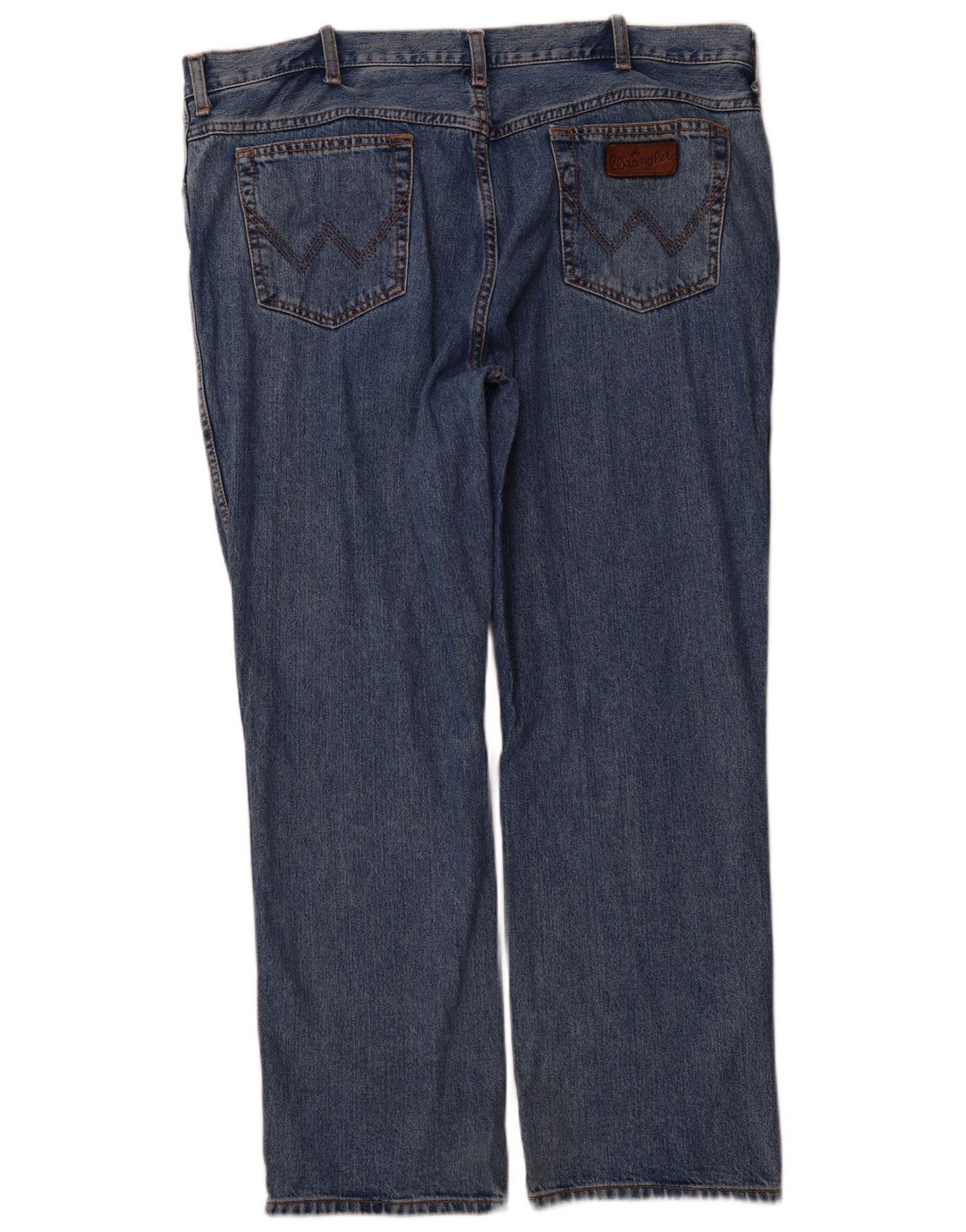 WRANGLER Masculino Texas Straight Jeans W42 L30 Azul Algodão
