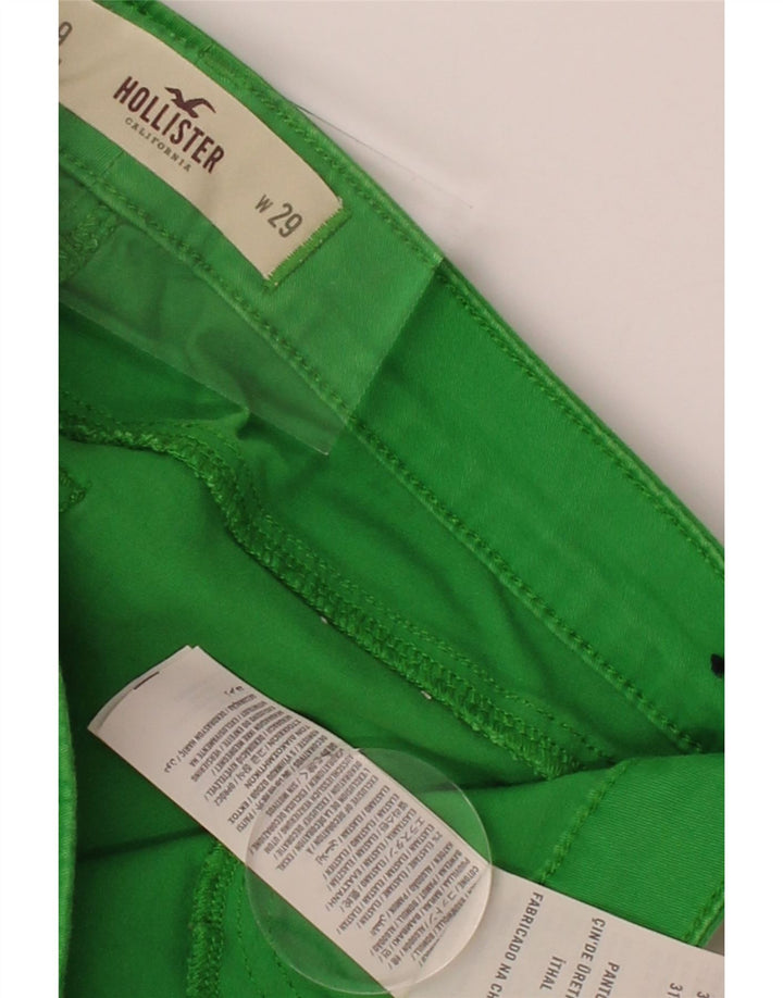 HOLLISTER Womens Slim Jeans W29 L29 Green Cotton Vintage Hollister and Second-Hand Hollister from Messina Hembry 