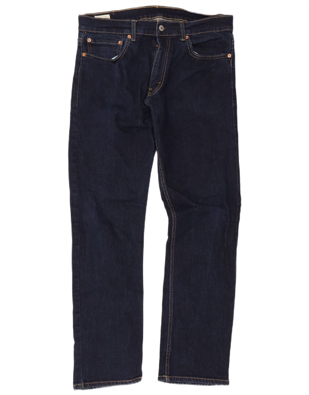 Levi's Masculino 551 Straight Jeans W36 L32 Azul Marinho Algodão